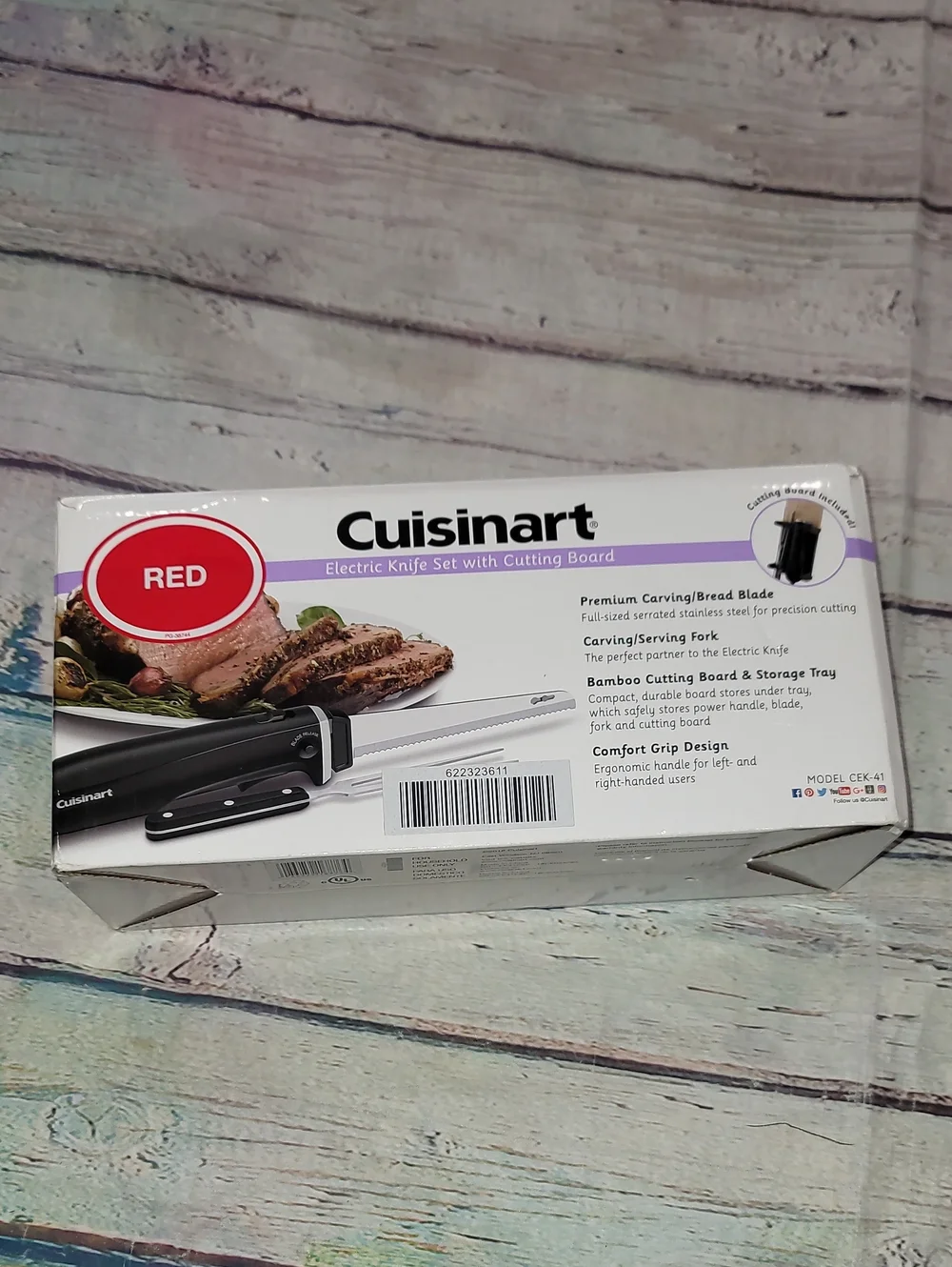 Red Cuisiart Eletric Carving Knife